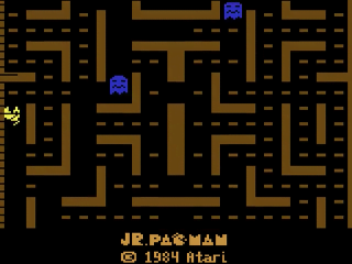 Jr. Pac-Man title screen for Atari 2600